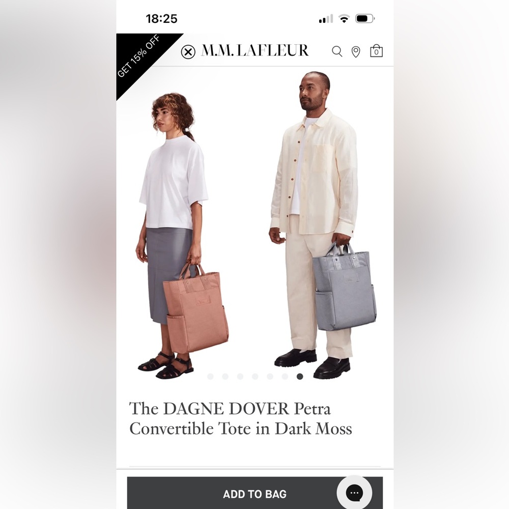 Dagne Dover Petra Convertable Bag in MOSS - Picture 6 of 12